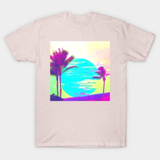 Vaporwave Kona Palms T-Shirt